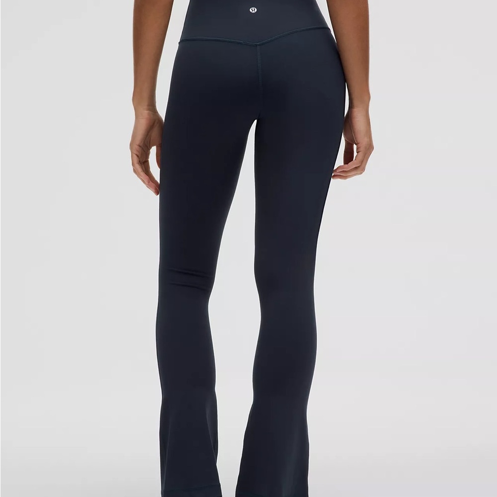 Lululemon Align High Rise Mini Flare Navy Leggings - Long 32”
